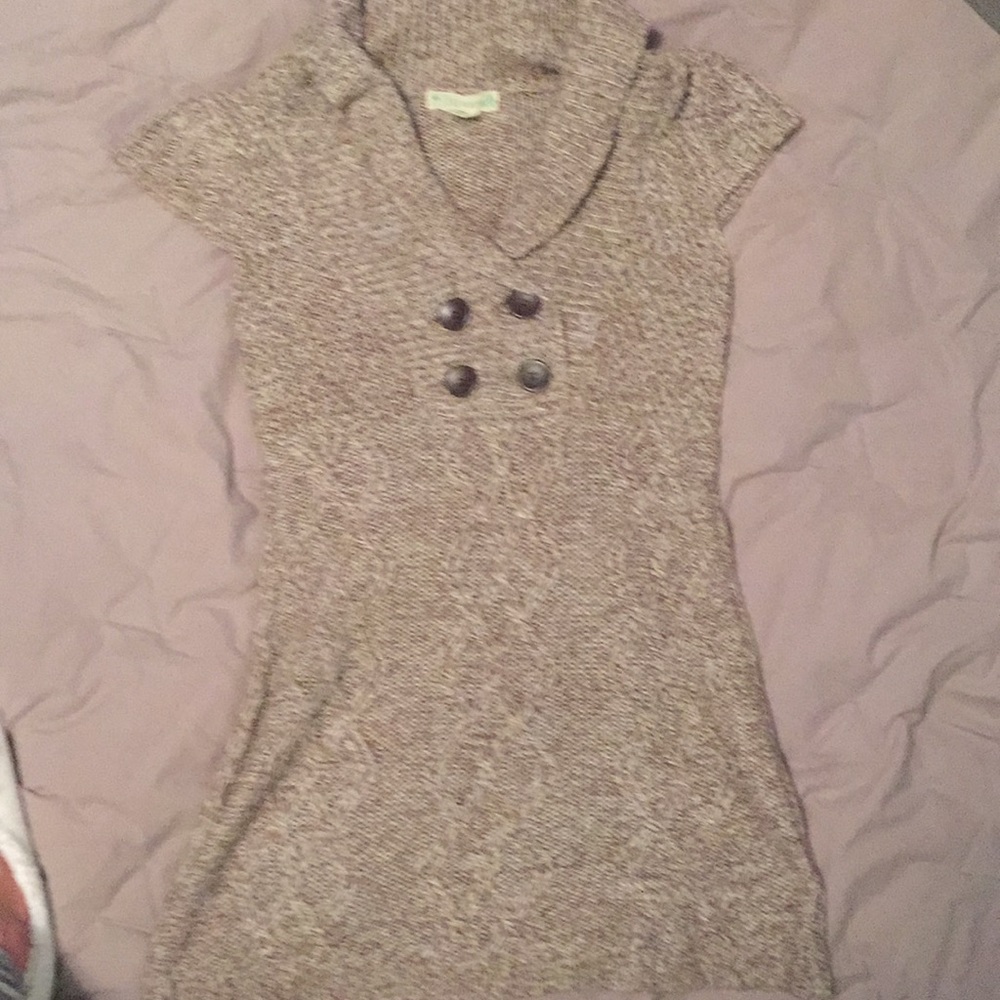 Beige long sweater
